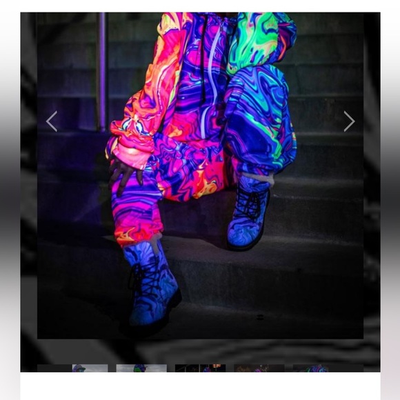 Neon Blacklight Onesie - Picture 1 of 7